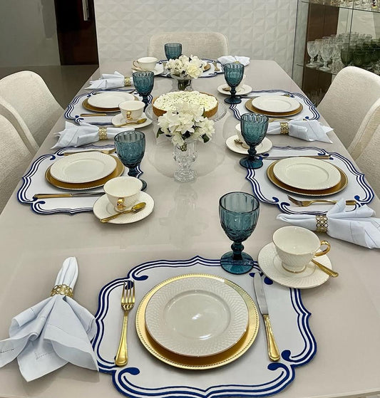 Jogo Americano Clássico Marinho