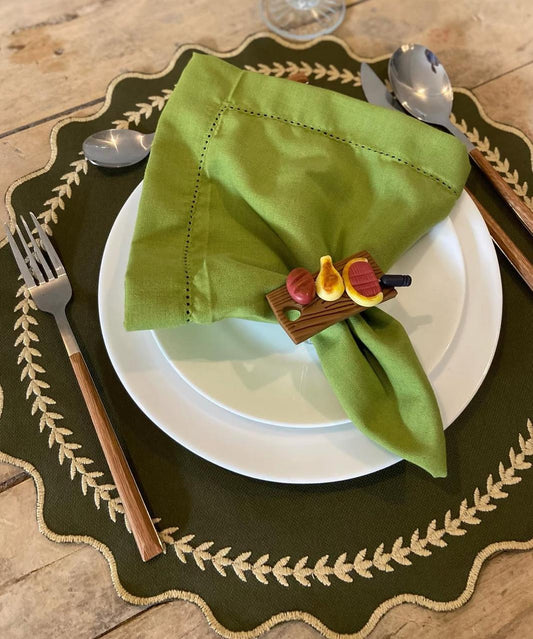 Jogo Americano Verde Musgo