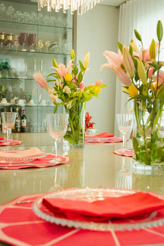 Jogo Americano Cítrico - Laranja Pink