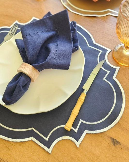 Jogo Americano Azul Marinho