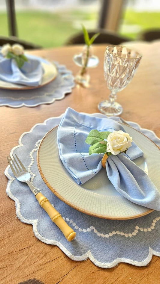 Jogo Americano Serenity Blue