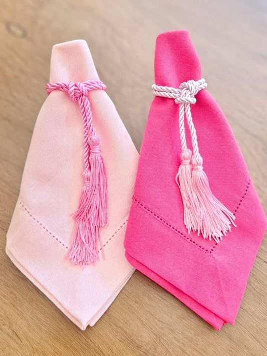 Anel de Guardanapo Franja Rosa