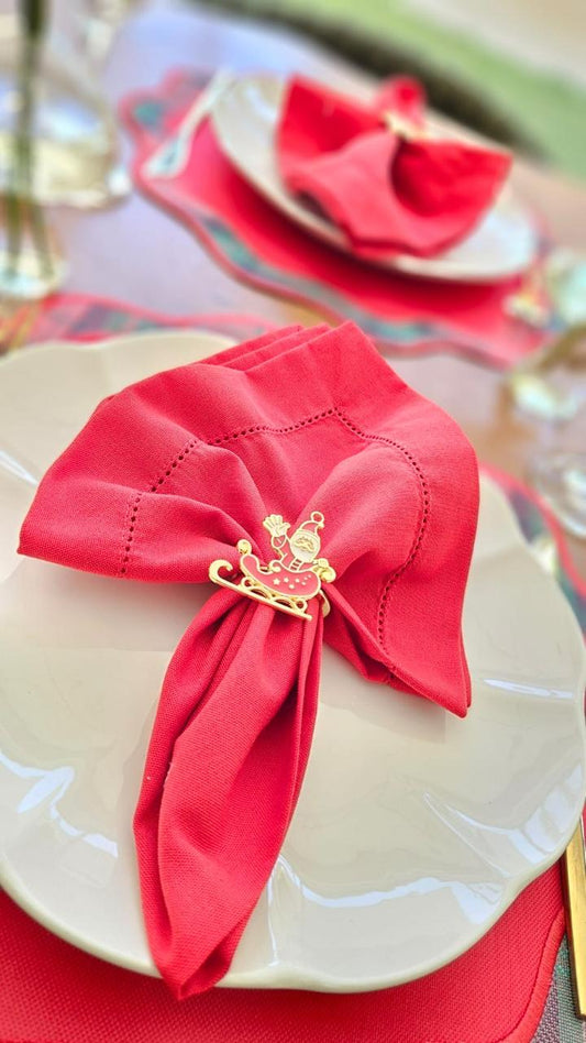 Anel de Guardanapo Papai Noel