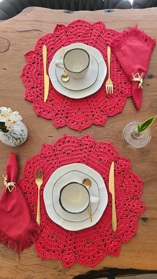 Americano Crochê Red