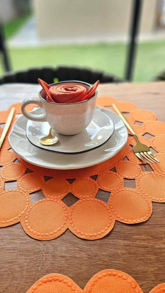 Jogo Americano Esfera Laranja