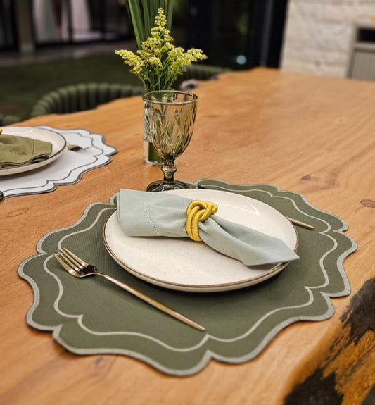 Jogo Americano Moss Green