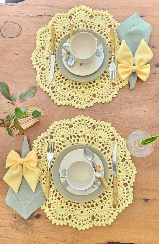 Americano Crochê Amarelo