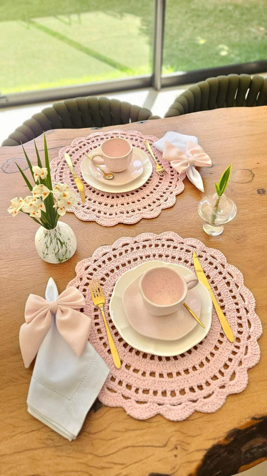 Americano Crochê Light Pink