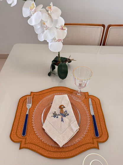 Americano Palha sintética Laranja