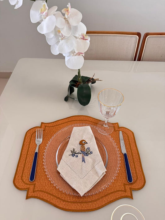 Americano Palha sintética Laranja