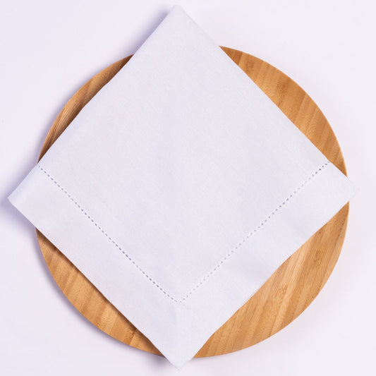 Linen Blend Napkin - White