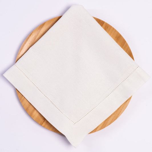 Linen Blend Napkin - Off White