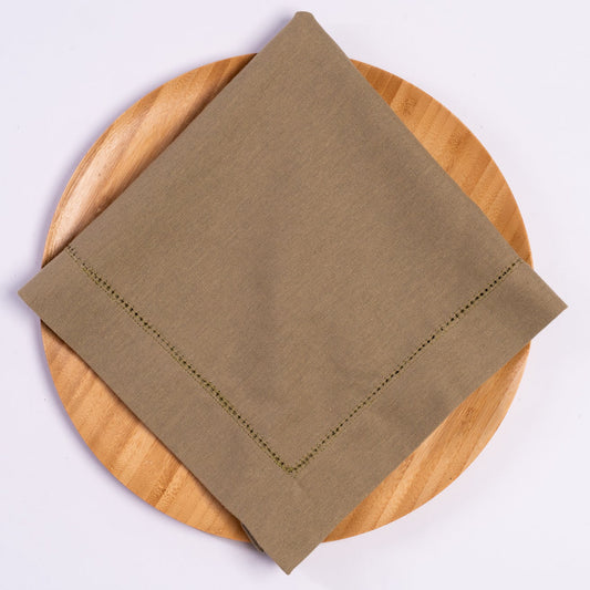 Linen Blend Napkin - Dry Leaf Green
