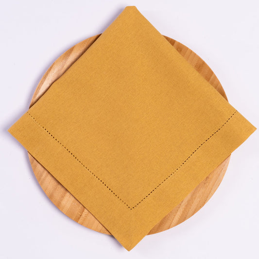 Linen Blend Napkin - Gold
