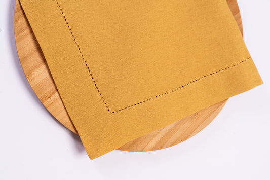 Linen Blend Napkin - Gold