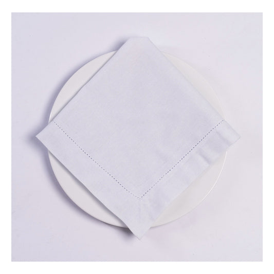 Guardanapos Mesa Posta Ponto Ajour Kit 54 Unidades Branco Liso