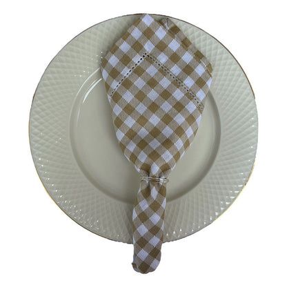 Kit Com 10 Guardanapos Linho Misto 45x45cm
