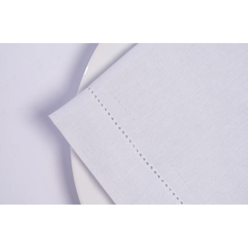 Kit Com 10 Guardanapos Linho Misto 45x45cm