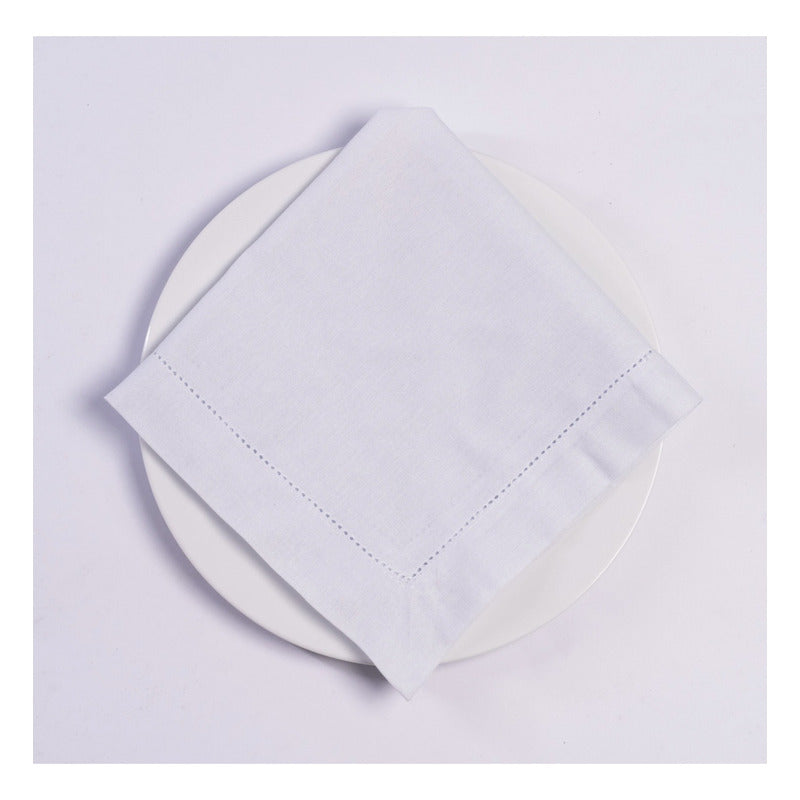 Kit Com 10 Guardanapos Linho Misto 45x45cm