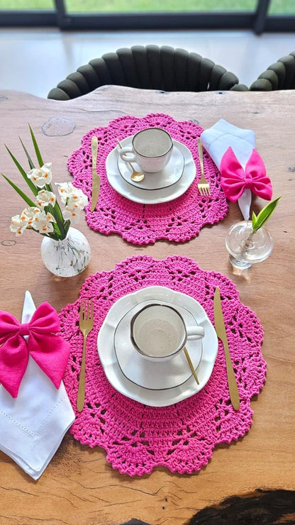 Americano Crochê Pink