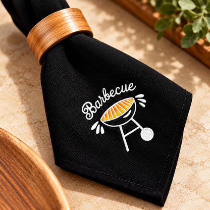 Guardanapo Bordado Barbecue