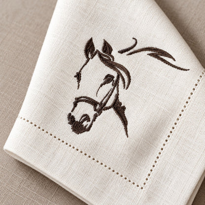 Guardanapo Bordado Cavalo