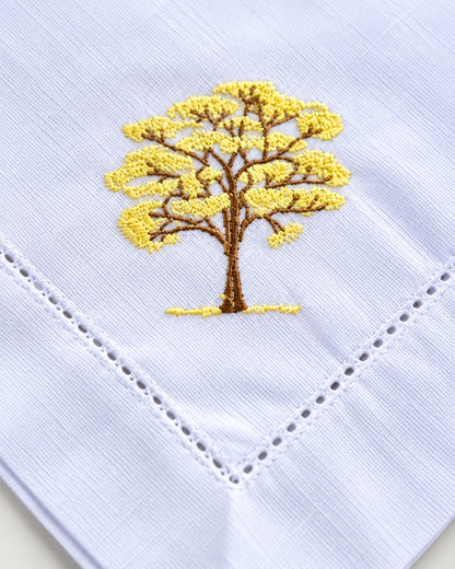 Guardanapo Bordado Ipê Amarelo