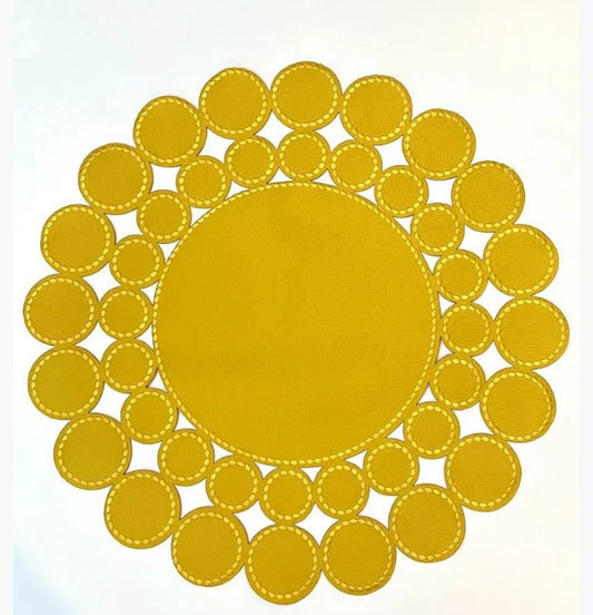 Jogo Americano Esfera Amarelo
